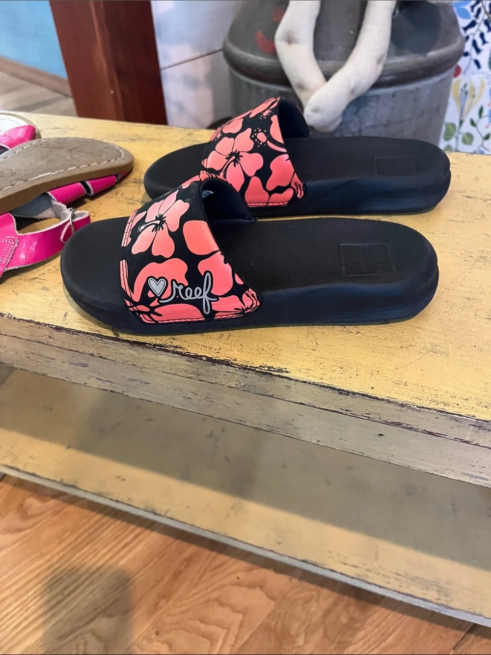Salt Water Sandals by Hoy Kids Hot Pink Strappy Sandals